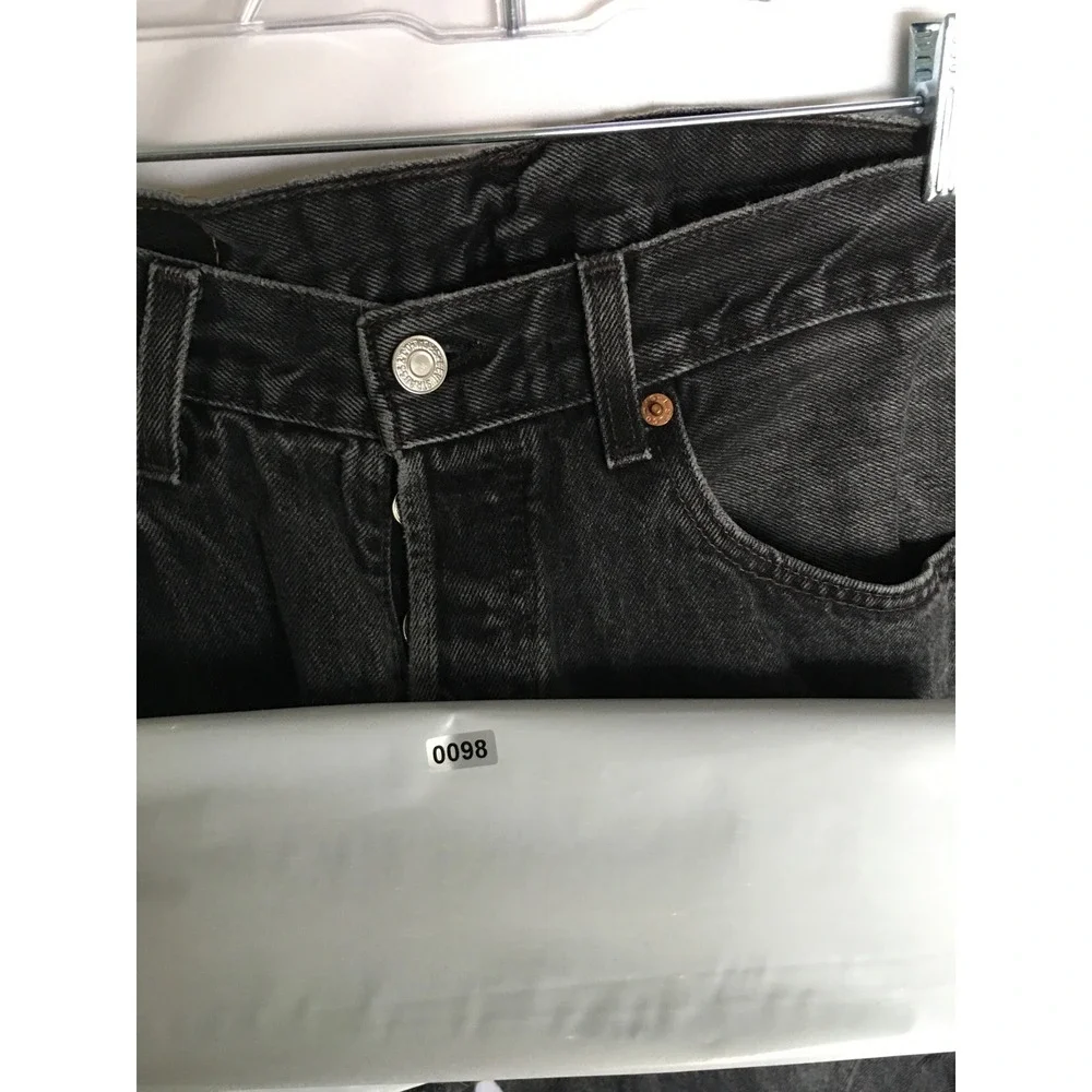 Vintage Levis 501 Black Denim Jeans Made in USA Button Fly